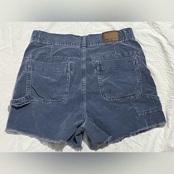 American Eagle Women’s Blue Highest Rise 90s Boyfriend Short Shorts Size 0 - Picture 10 of 14